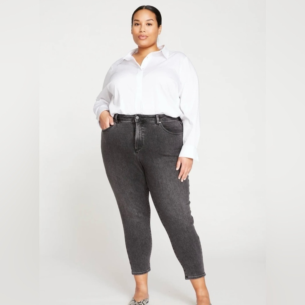 Universal Standard Joni High Rise Curve‎ Skinny Leg Jeans Soft Black Size 5X/30